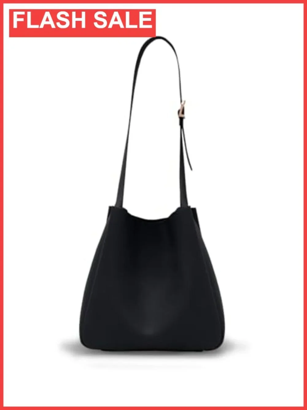 Slouchy Hobo Bag Vegan PU Leather Medium Shoulder Tote Purse